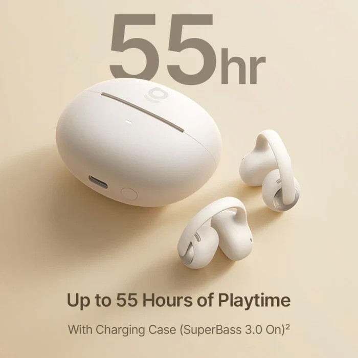Baseus Bowie MC2 Open-Ear True Wireless Earbuds Stellar White New