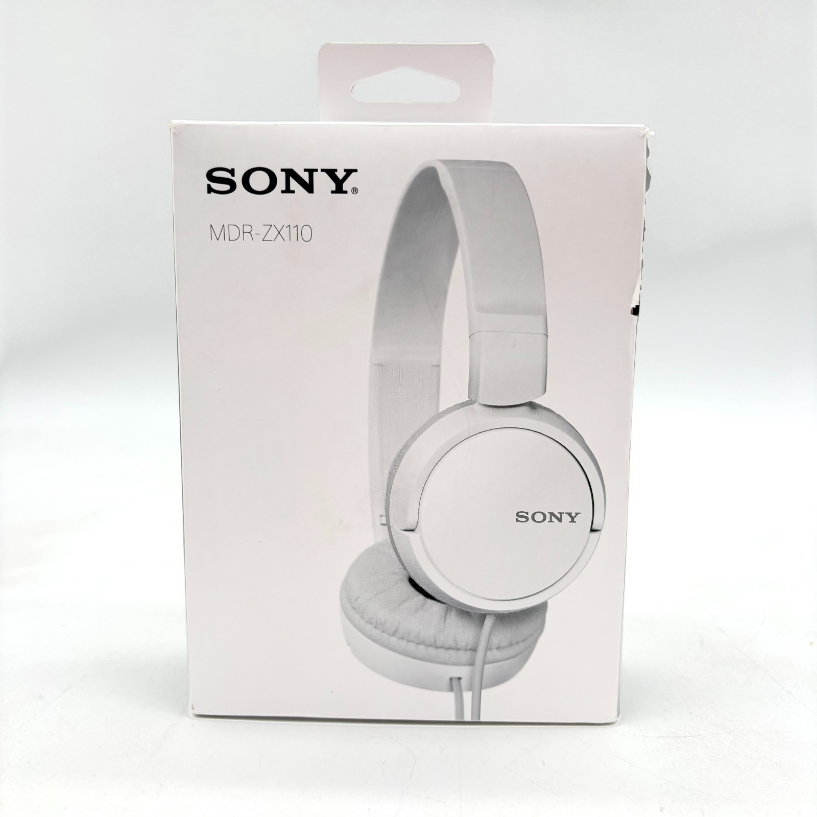 Sony Wired On The Ear Stereo Headphones Model MDR-ZX110 – White