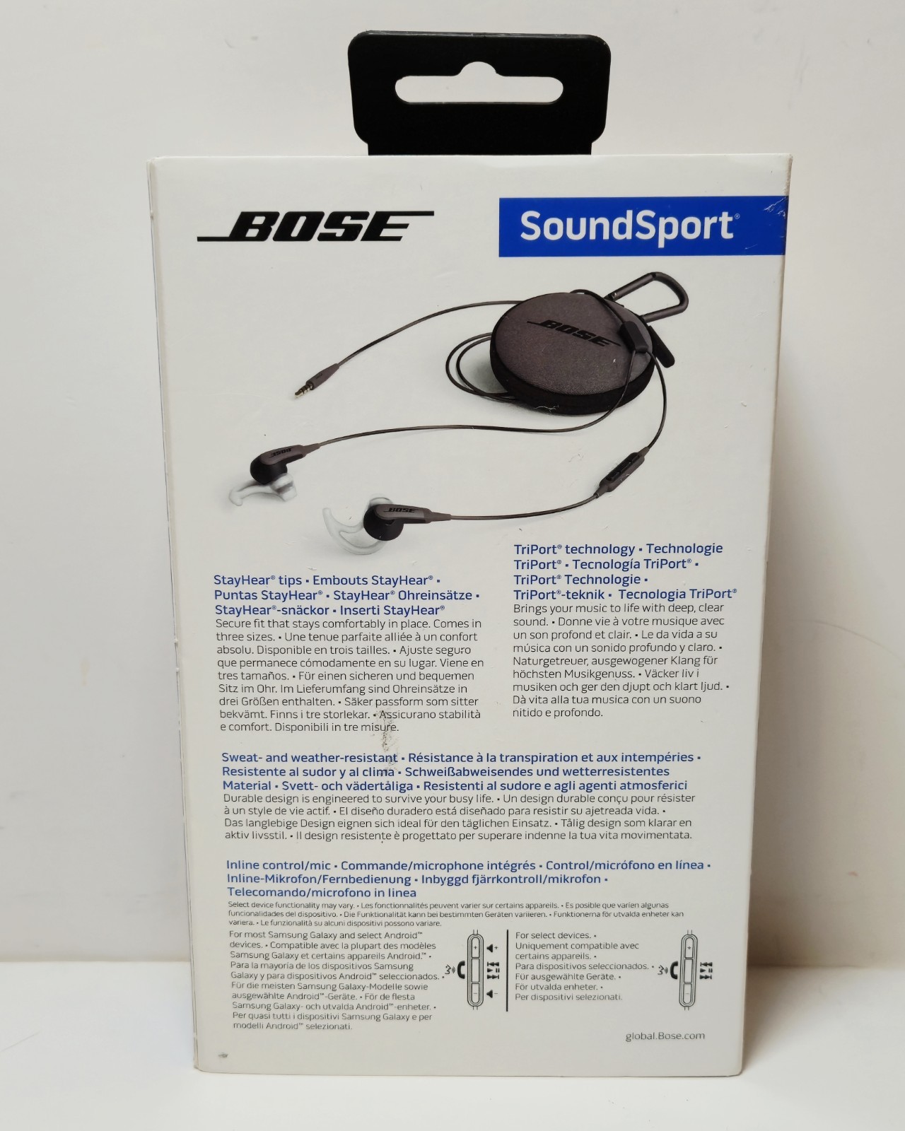 Bose SoundSport IE In-Ear Headphones Wired For Android Phones Samsung
