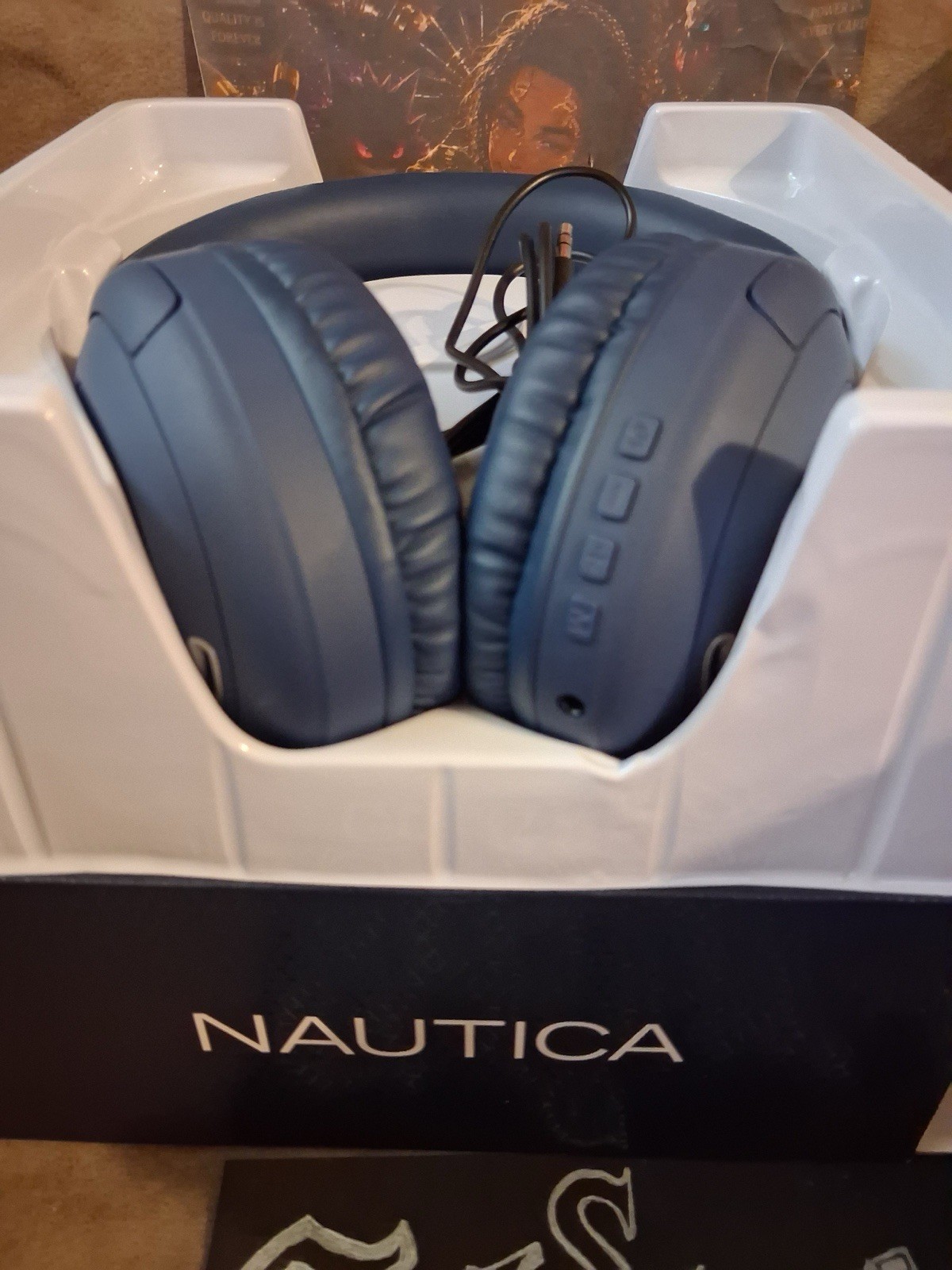 Nautica H90 Wireless Bluetooth Headphones – Navy Blue – Open Box / Never Worn