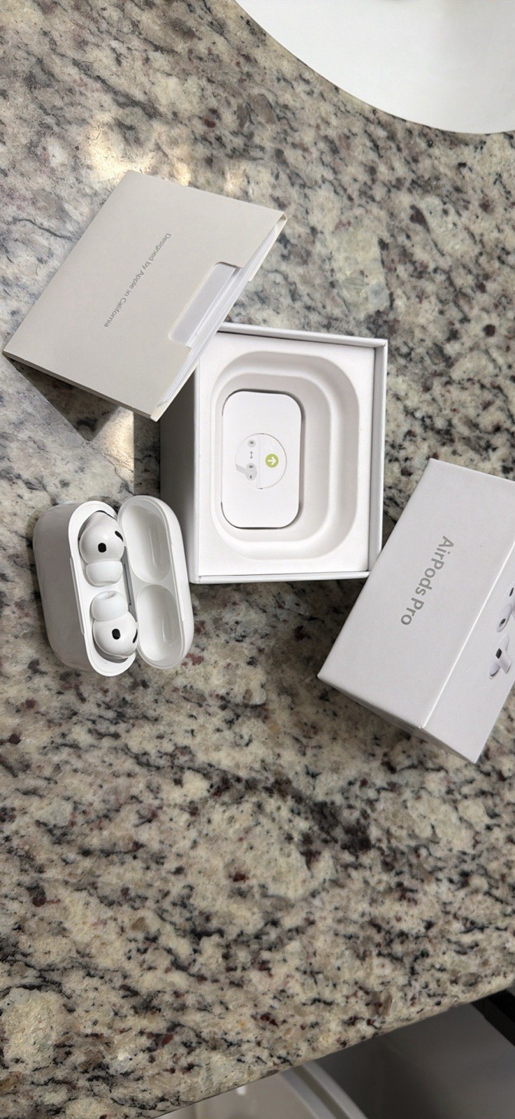 Apple AirPods Pro White In-Ear Bluetooth Earbuds w/ Charging Case, ANC