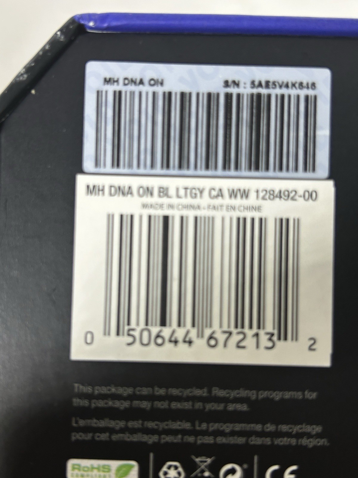 Monster DNA On-Ear Headphones Cobalt Blue Light Gray w/ Box Cables Bag