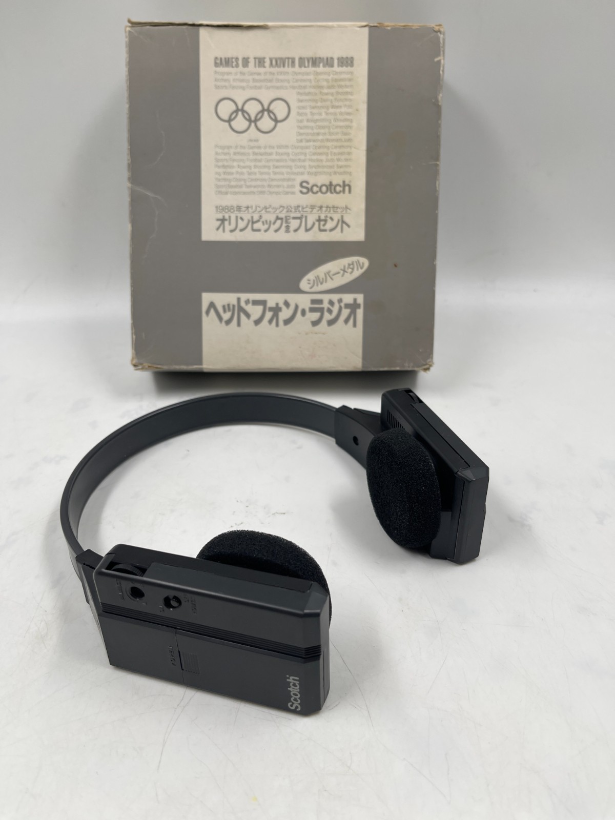 [Works] Rare&VTG SEOUL 1988 Summer Olympics Gift AM/FM Radio Headphone Scotch