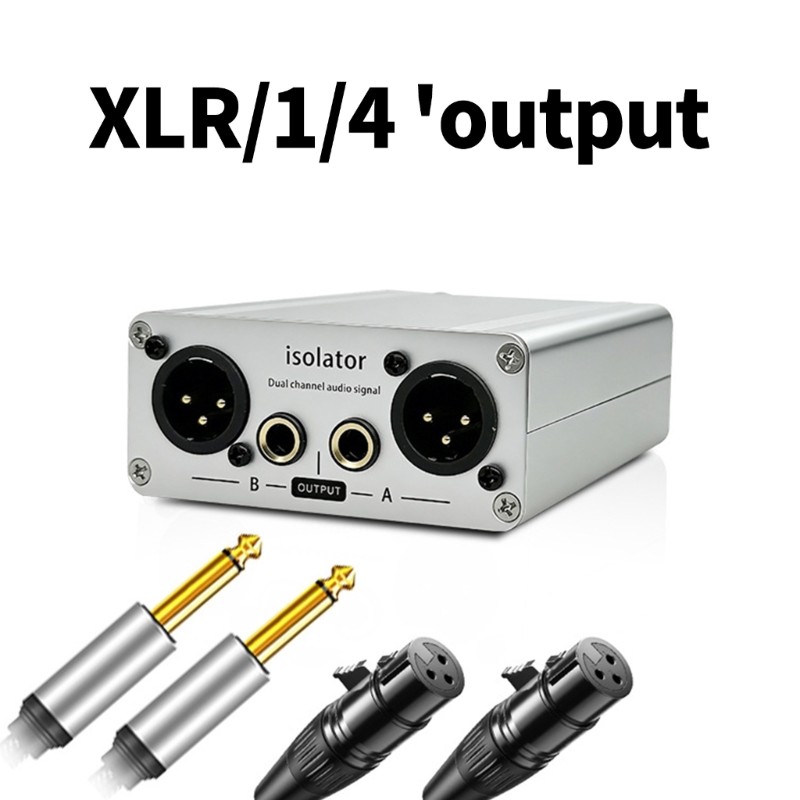 Professional 3Pin 6.35MM Sound Isolator Noise Reduction Filter Professional
