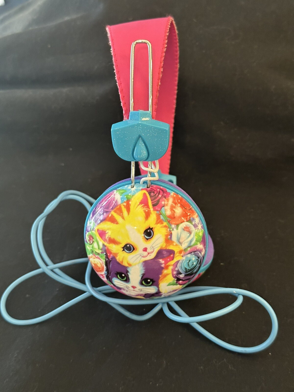 Lisa Frank Stero Head Phones headphone kitty cat adjustable size kids adults