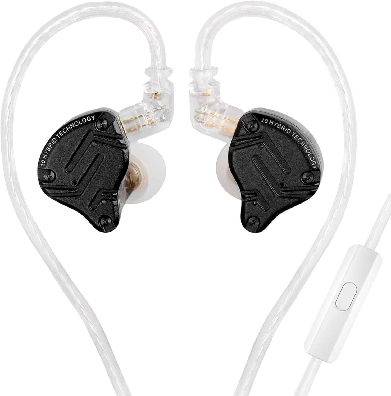 KZ ZS10 Pro X In-Ear Earphones, Upgraded 4BA 1DD with Mic, Audiophile Quality