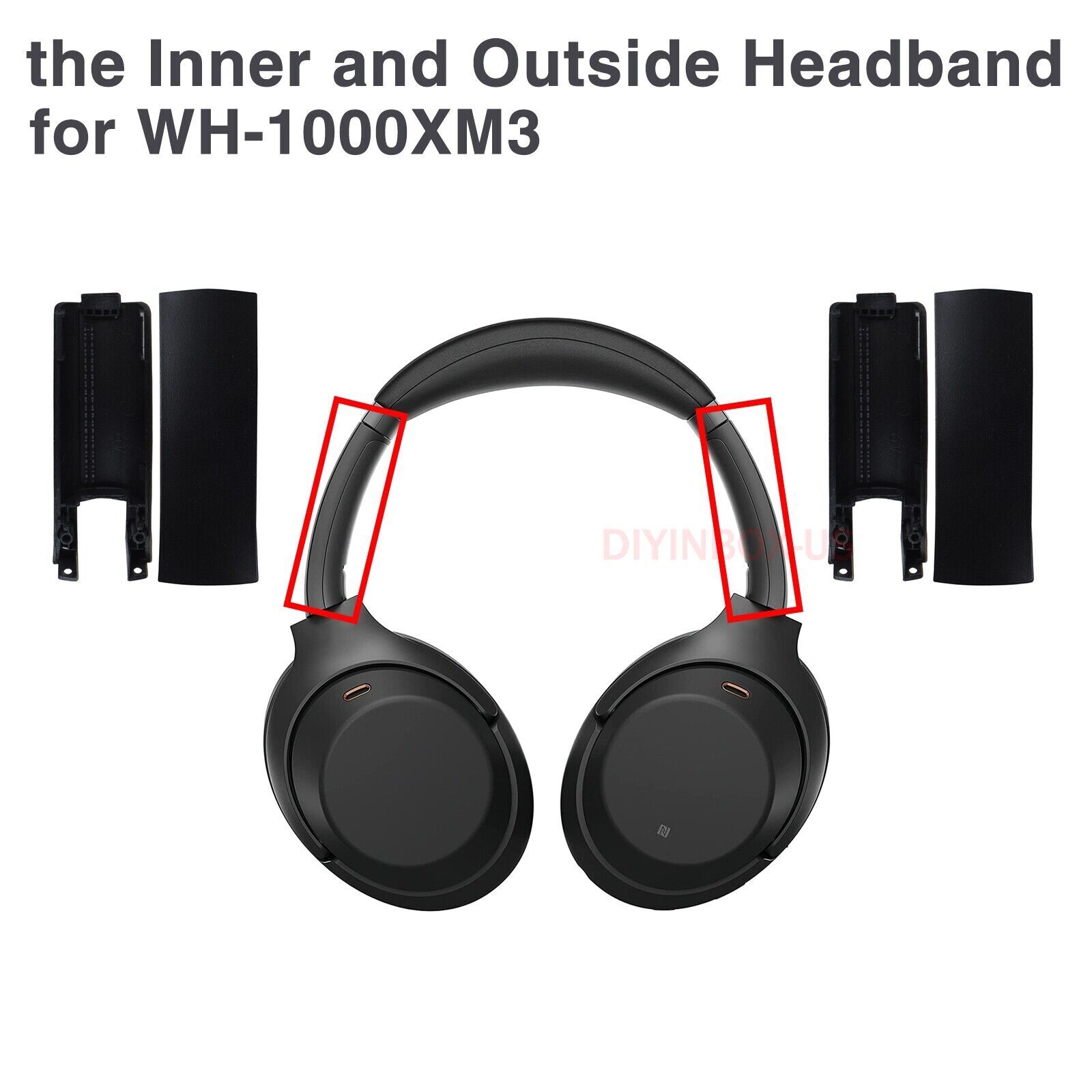 New Replace Side Cover Slider Part KIT for Sony WH1000XM3 WH-1000XM3 Headphones