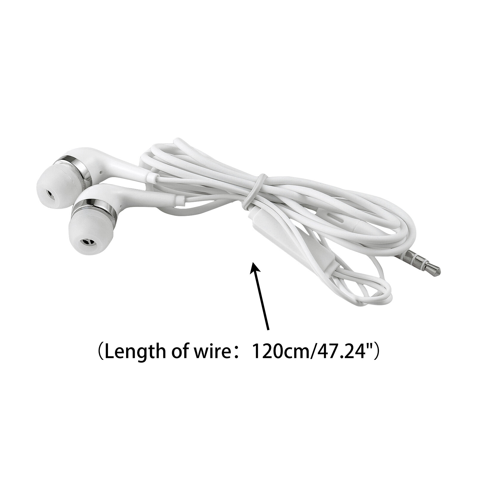 50Pcs 3.5mm In-ear Earphone Headset Headphones Earbud W/ Mic For Samsung Galaxy