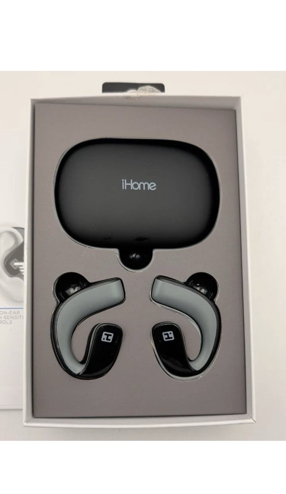 iHome True Wireless Earbuds Sport Touch control EarHook Headphones with Mic
