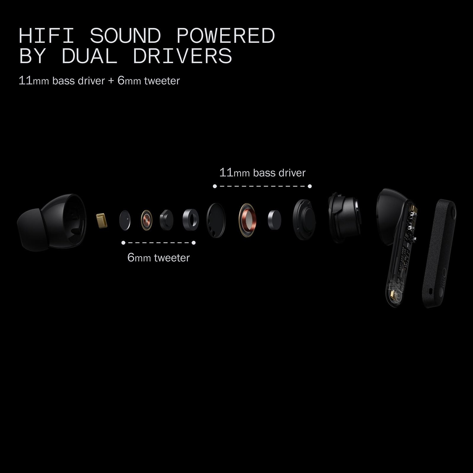 CMF Buds Pro 2 Wireless Earbuds ANC 50dB Hi-Res Audio LDAC Smart Dial IP54