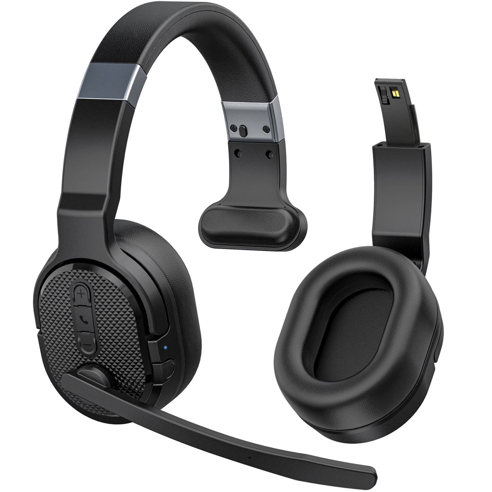 COSMUSIS Trucker Bluetooth Headset Wireless Headset Detachable Earpad
