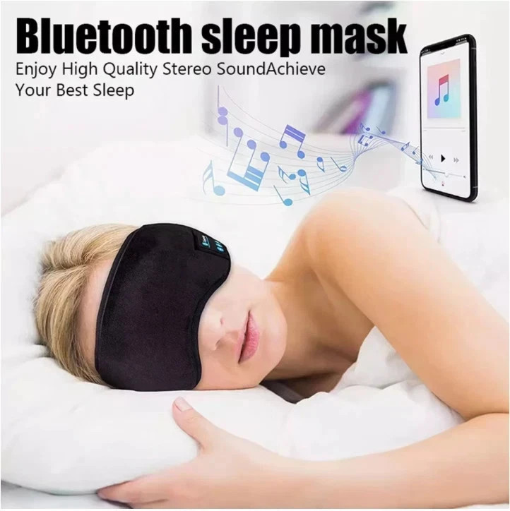 Bluetooth Sleep Headband Wireless Headphones Music Eye Mask Sports Earphones