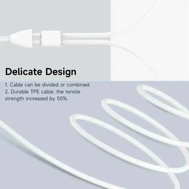 USB Type-C Wired Earphones Stereo Earbuds with Microphone Volume Control Headset