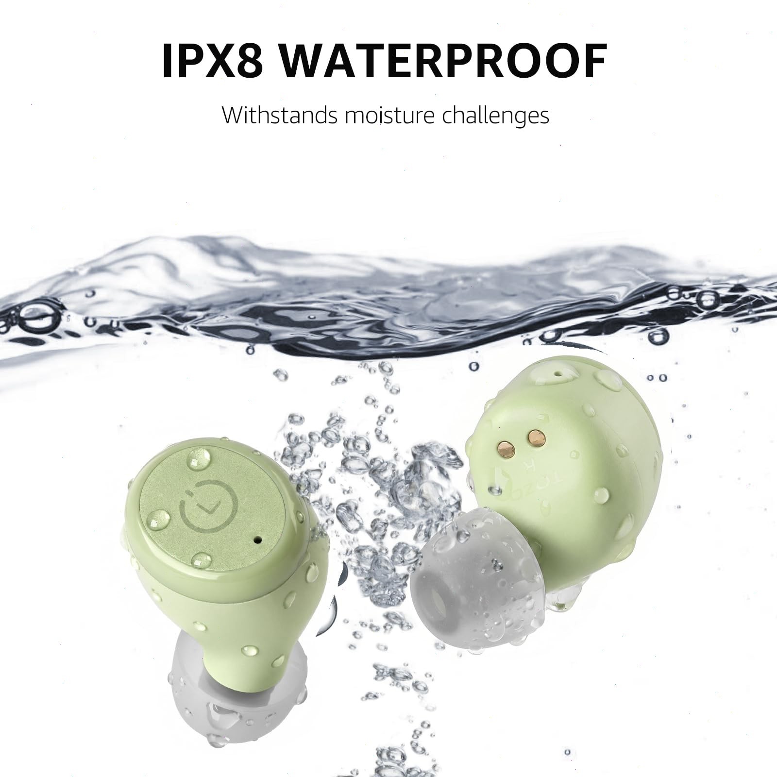 TOZO T10 Bluetooth Wireless Earbuds, Deep Bass Stereo,App EQ Customization IPX8