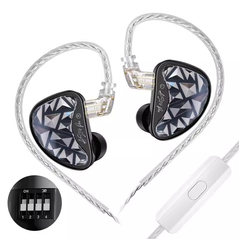 KZ AS24 PRO 24 Unit Upgraded Balanced Armature Drive Adjustable Earbuds HIFI