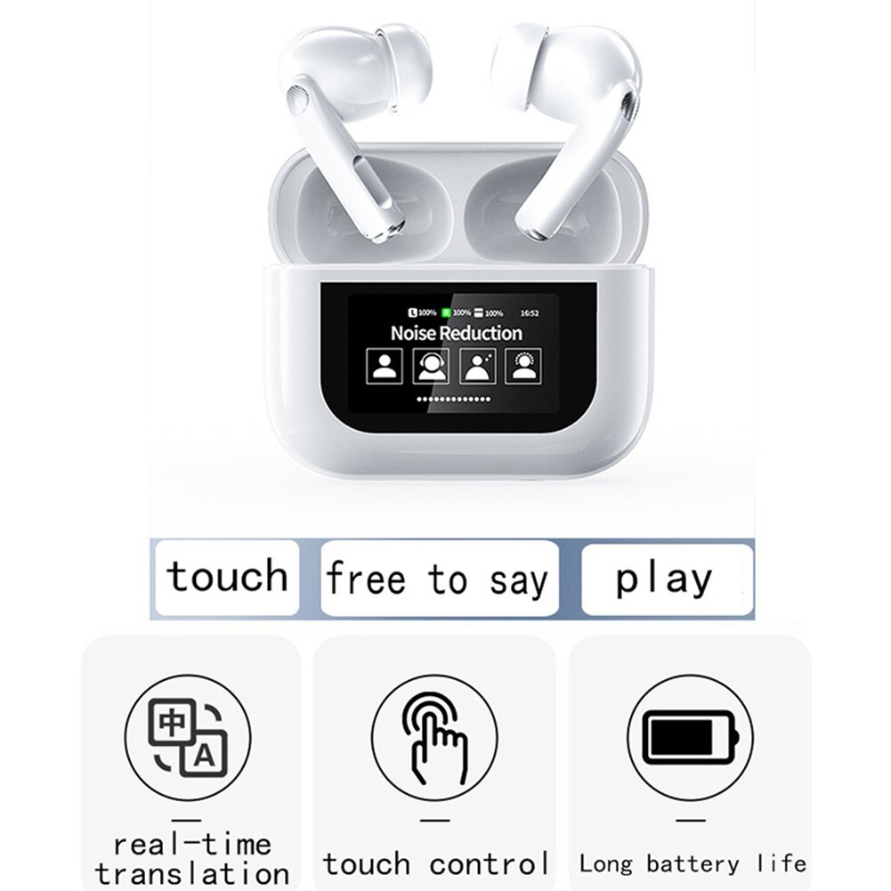 1 Pcs ABS Accurate 144 Languages Translation Wireless 5.0 Earbuds With Charging