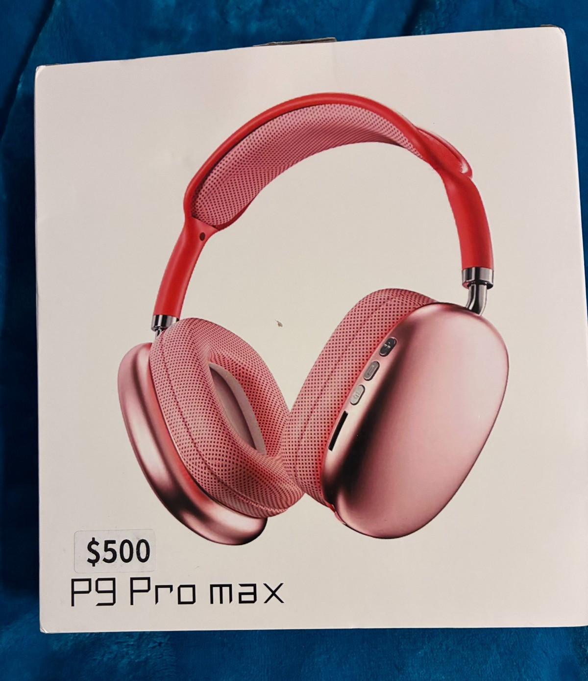 NEW P9 Pro Max Wireless Bluetooth Headphones Over Ear Headset Rose Gold Pink