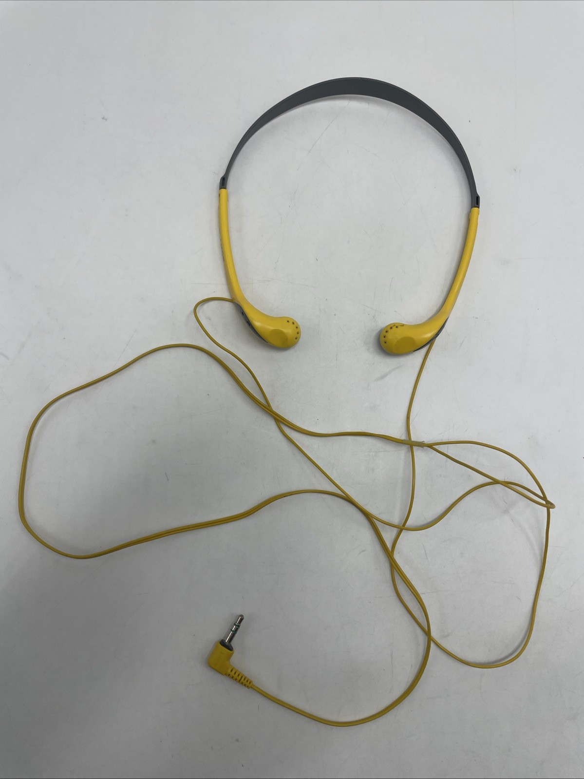 Vintage Sony Sports MDR-W014 Walkman Headphones Yellow TESTED WORKING