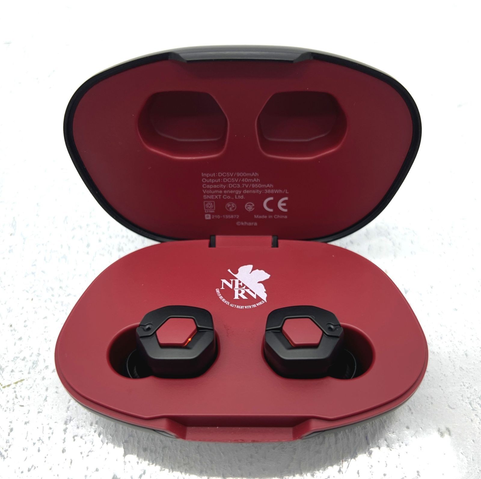 Evangelion EVA2020 x final Complete True Wireless Earphones Type-NERV USED w/Box