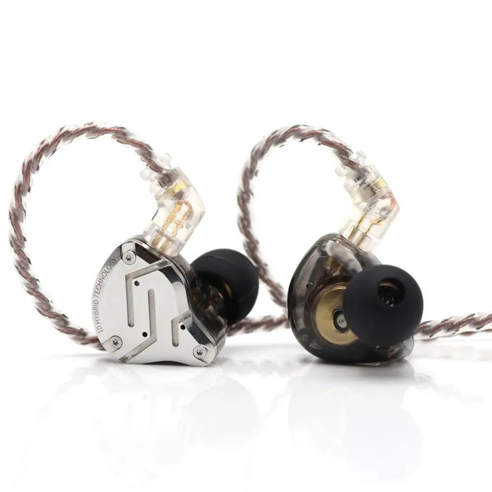 KZ ZS10 Pro 4BA+1DD 5 Driver In-Ear Hifi Metal Earphones With Detachable Cable