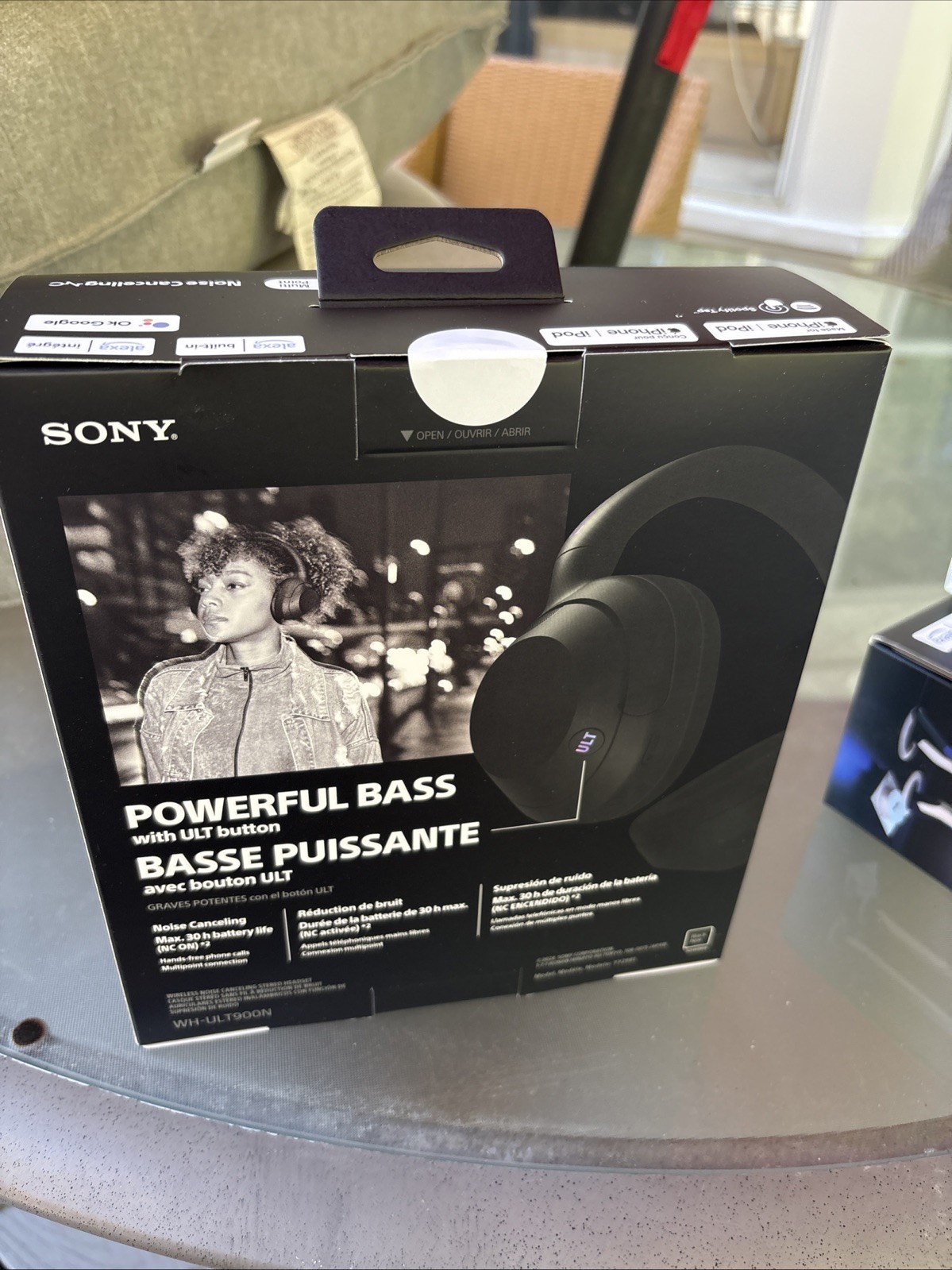 Sony ULT WEAR Over-Ear Noise Cancelling Bluetooth Headphones – Black, WH-ULT900N