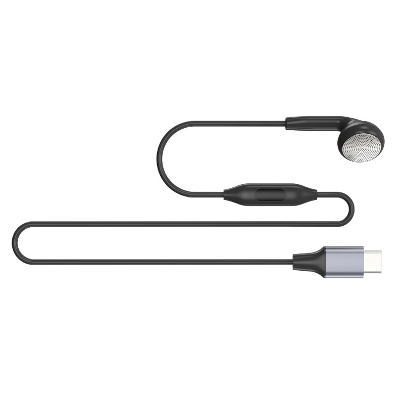 Single Side Earbud Headphone with Microphone 3.5mm/Type C for One Ear Listenings