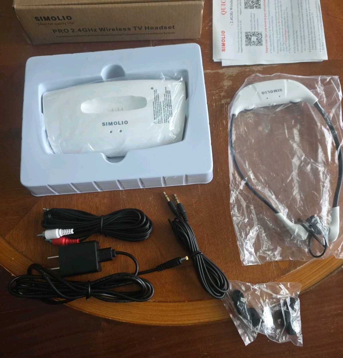 Simolio 2.4GHz Wireless TV Headset SM-823D Pro – complete Works
