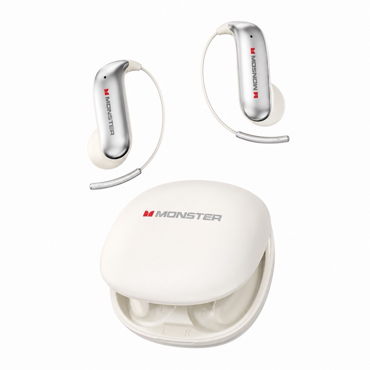 MONSTER C01 Zero Burden Bluetooth 6.0 Open Ear HD Call Dual Mic Long Battery