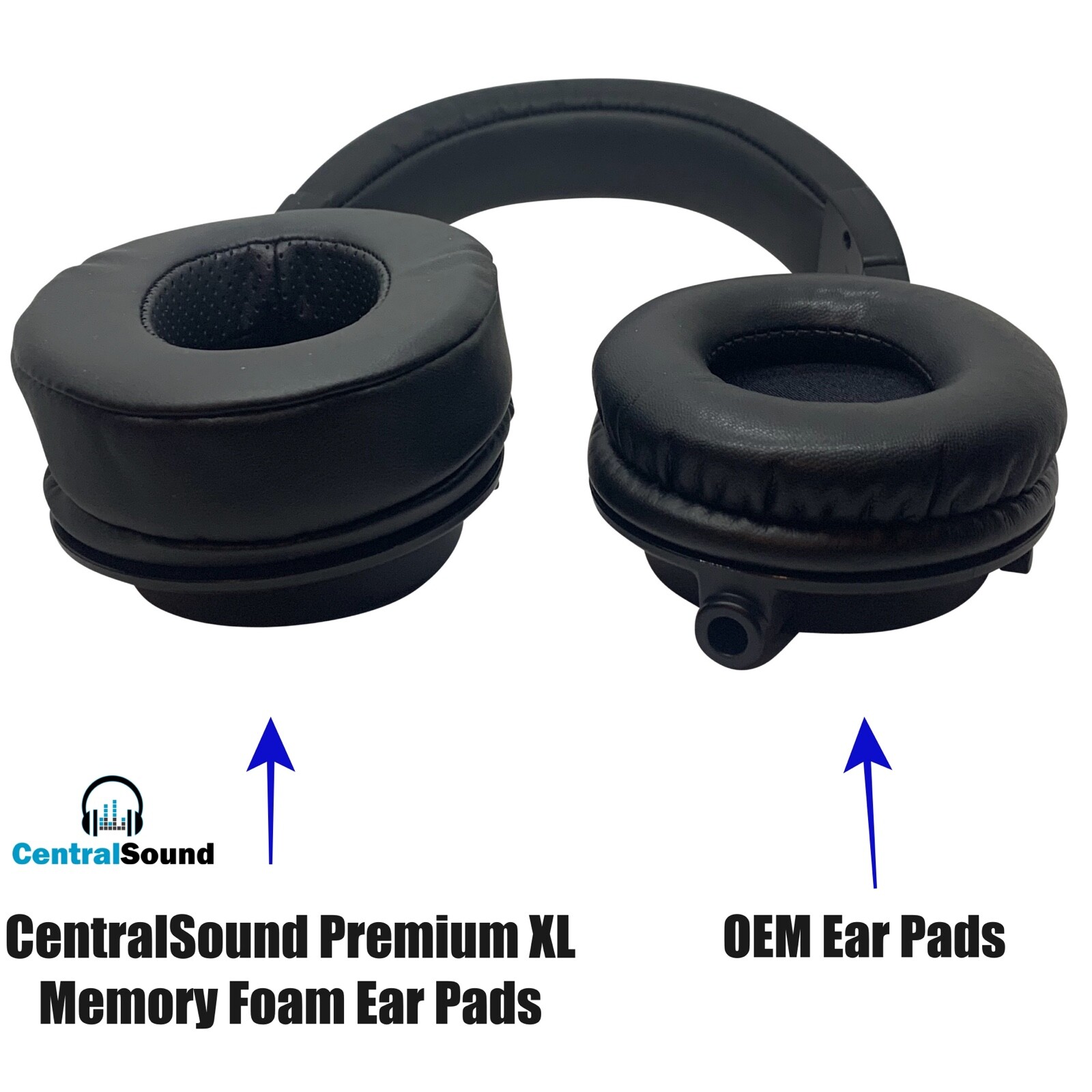 UPGRADED XL Replacement Ear Pads Memory Foam Cushion for Audio-Technica ATH-M50X