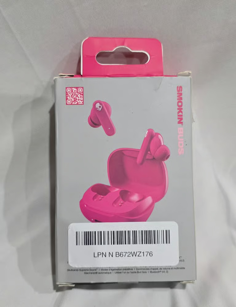 Skullcandy Smokin’ Buds Ear Buds; HOT PINK
