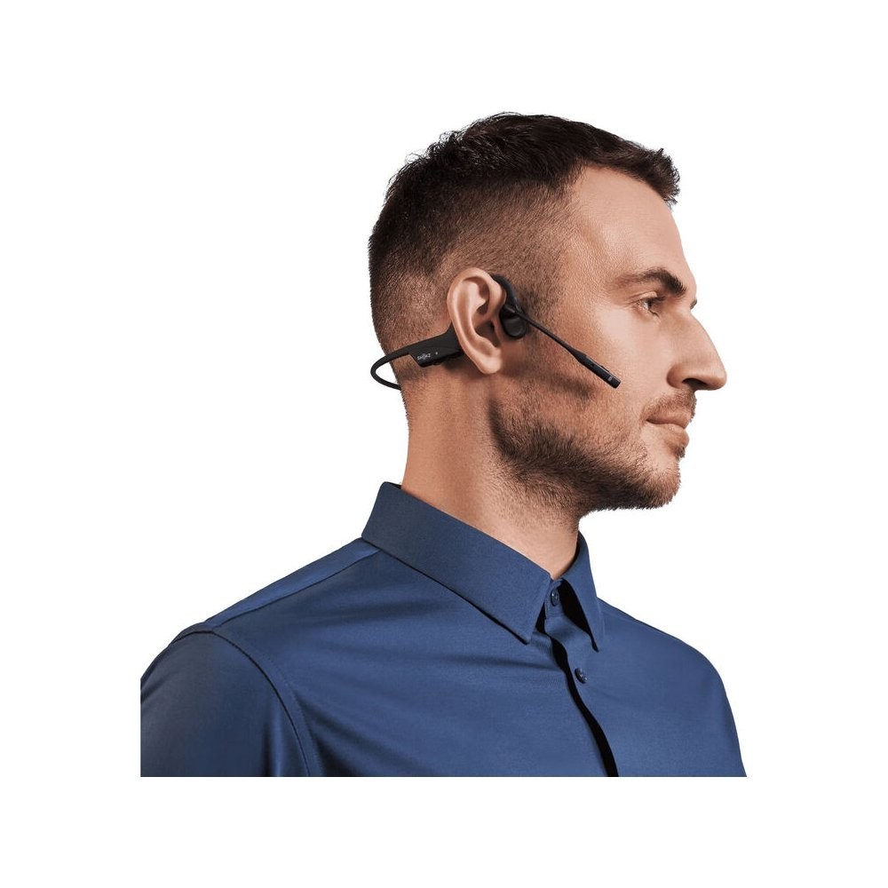 Shokz OpenComm2 UC Bone Conduction Open-Ear USB-A Wireless Headphones – Black