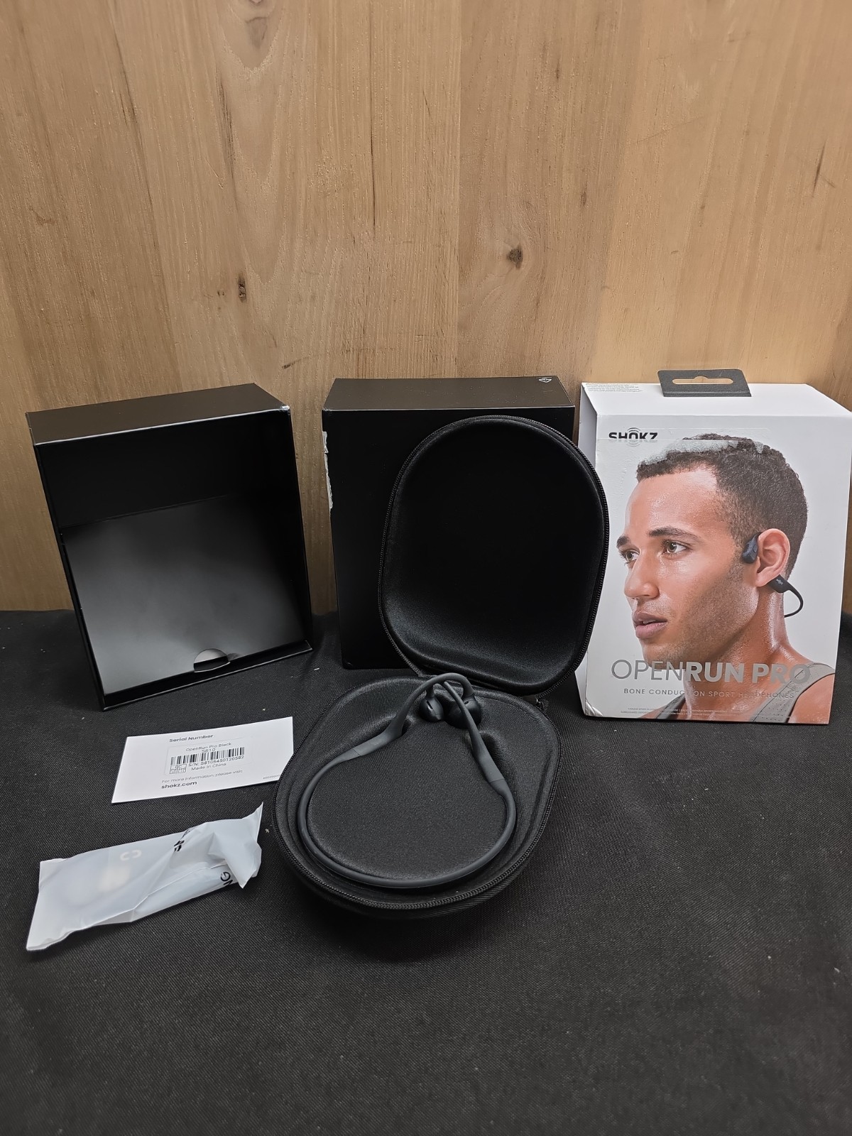Shokz OpenRun Pro Open-Ear (Behind the Neck) Bluetooth Headphones – Black