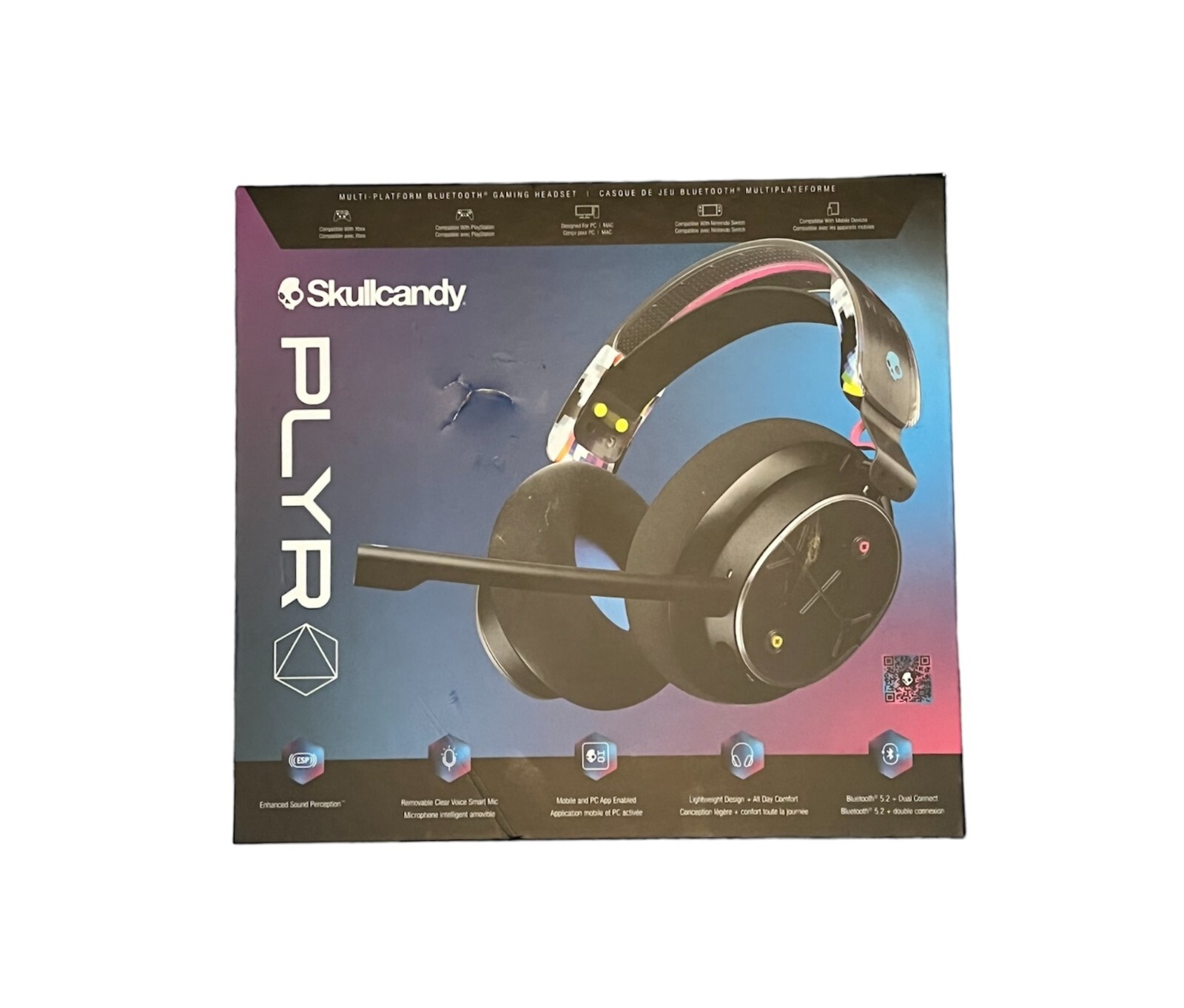 Skullcandy PLYR Multi-Platform Over-Ear Wireless Gaming Headset w 24Hr Battery
