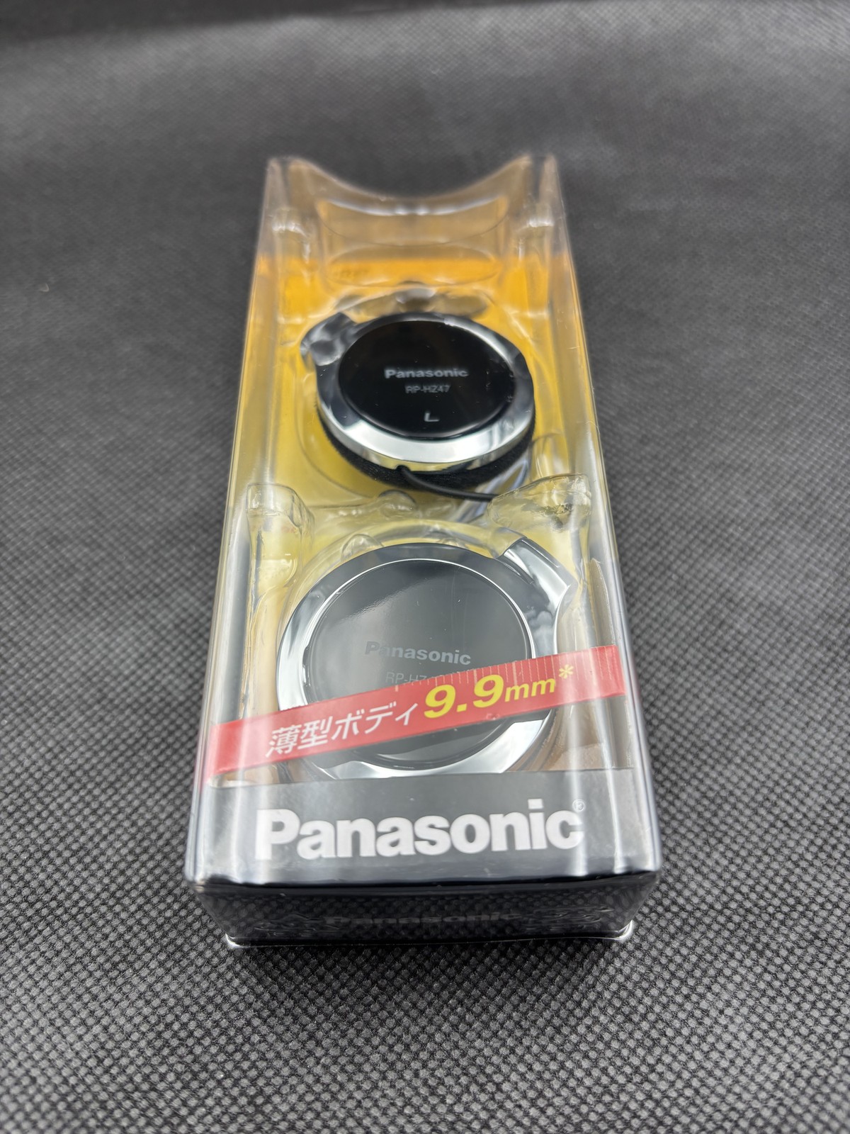 Panasonic Clip Earphone Headphone RP-HZ47-K 9.9mm Black NEW