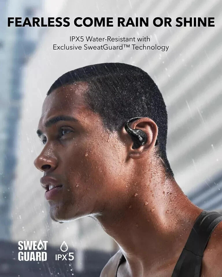 Soundcore AeroFit Pro Open-Ear Headphones Ergonomic Sport Wireless Earbuds