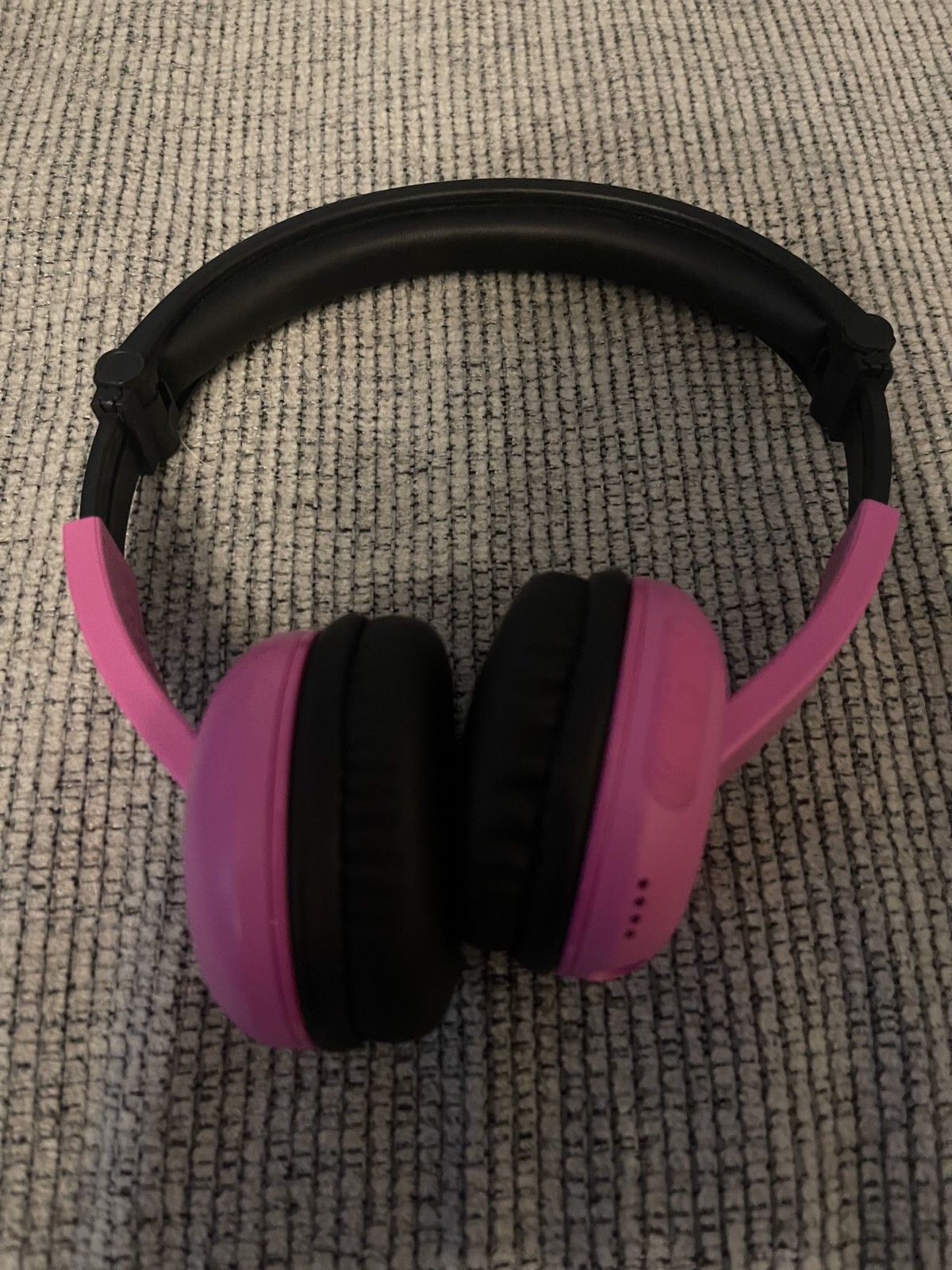 BuddyPhones Play Pink & Black Wireless Bluetooth Headphones for Kids, Foldable