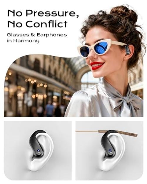 Wireless Earbuds Bluetooth 5.3 Sport Headphones with Earhooks,IPX7 Waterproof