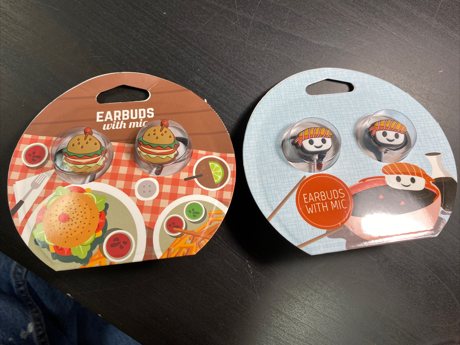 Marshmallow-Hamburger Earphones earbuds with Microphone Tech 4 you lot of 2