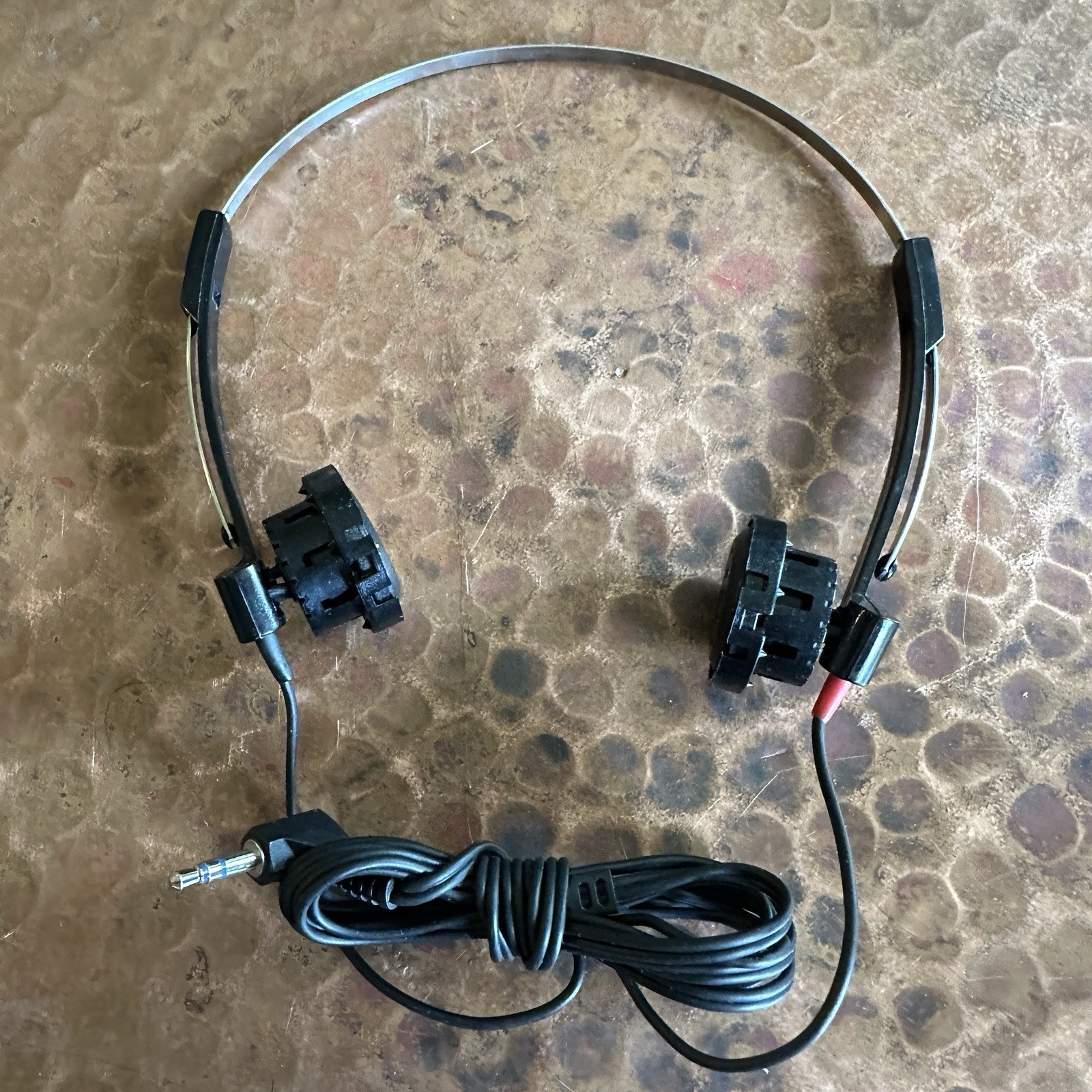 General Electric GE Metal Headband Headphones Vintage TESTED!