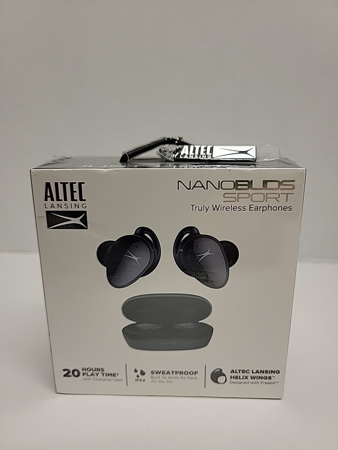 Altec Lansing NanoBuds Sport True Wireless Bluetooth Earbuds – Charcoal Gray