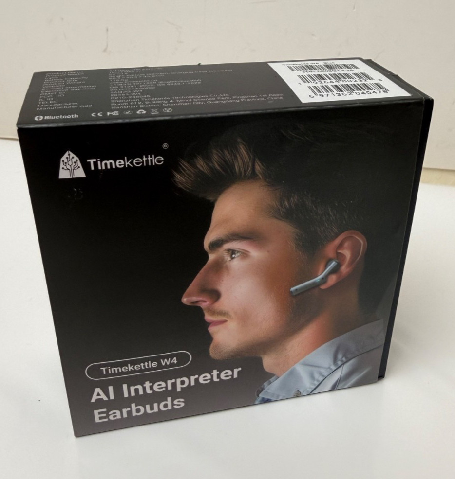 Timekettle W4 AI Interpreter Earbuds Blue New Open Item