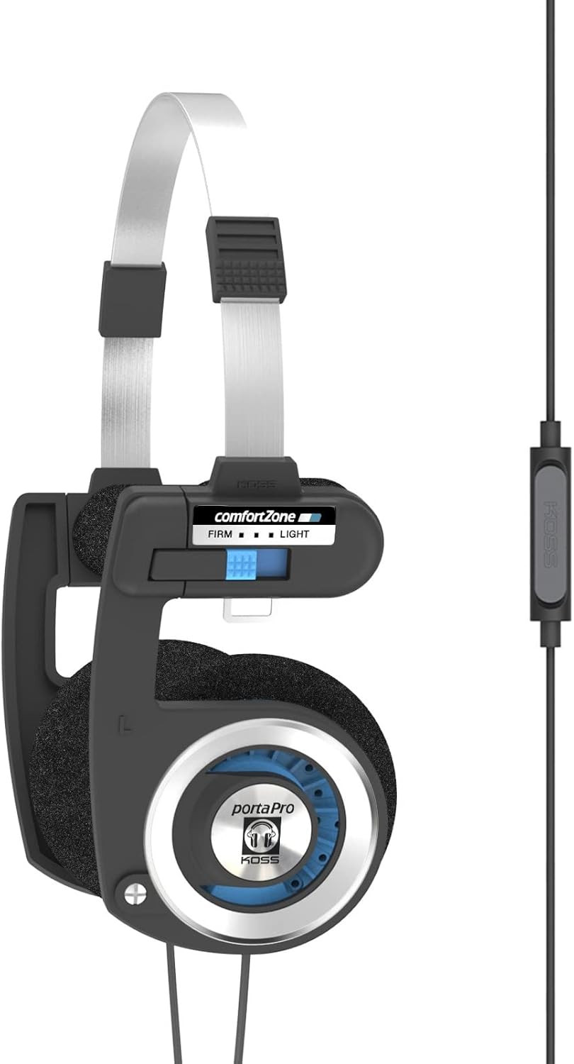 Porta Pro with Microphone and Remote On-Ear Headphones, Wired Plug | Touch