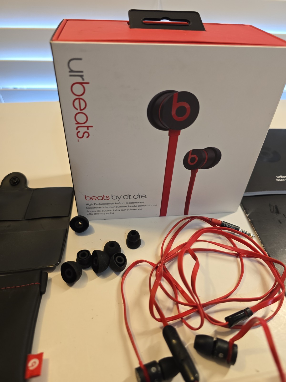 Beats by Dr. Dre urBeats Wired Earbud Headphones – Red/Black Untested