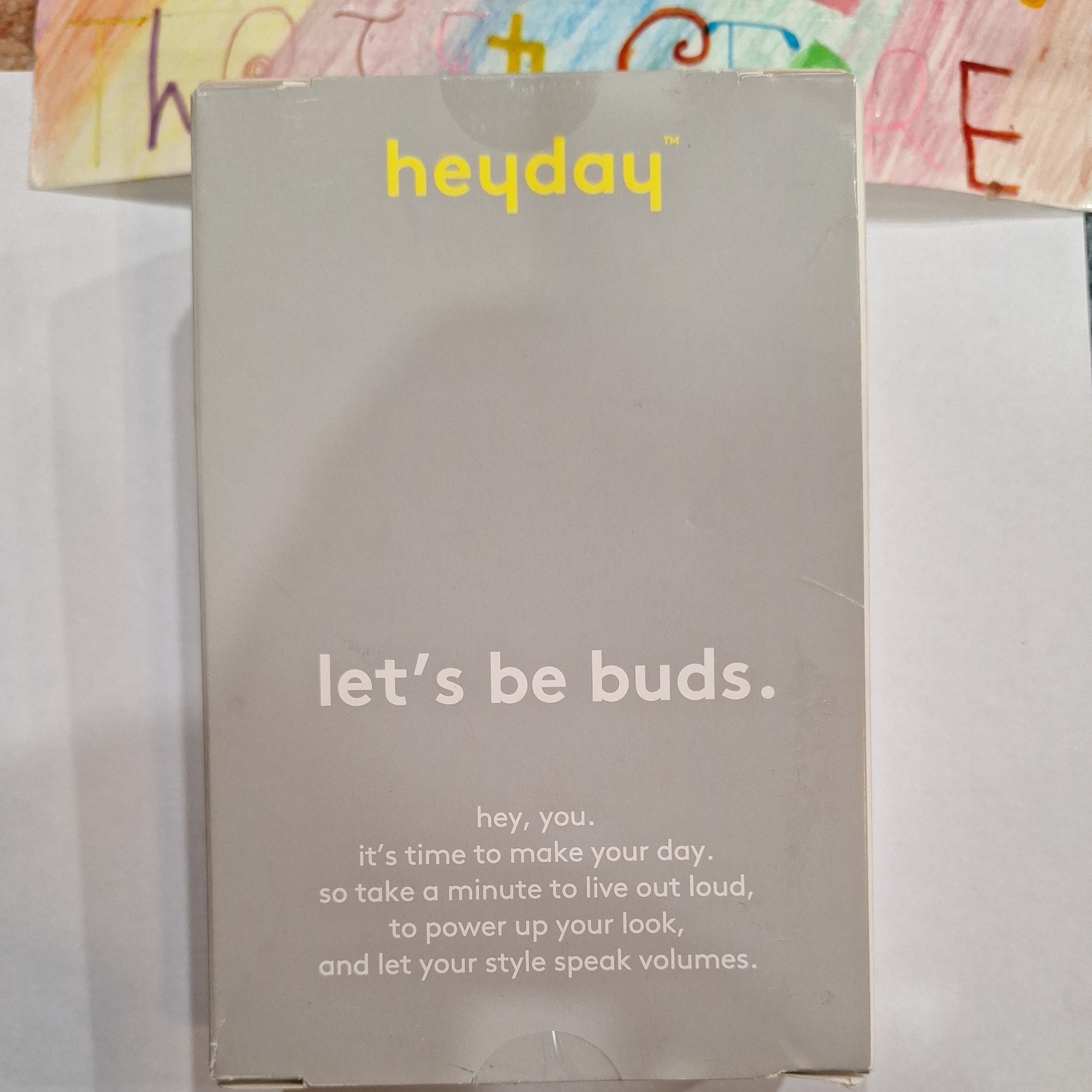 Heyday Earbuds w Mic And Remote Pastel Pink/ Green 3.5 MM Jack Comfort Fit