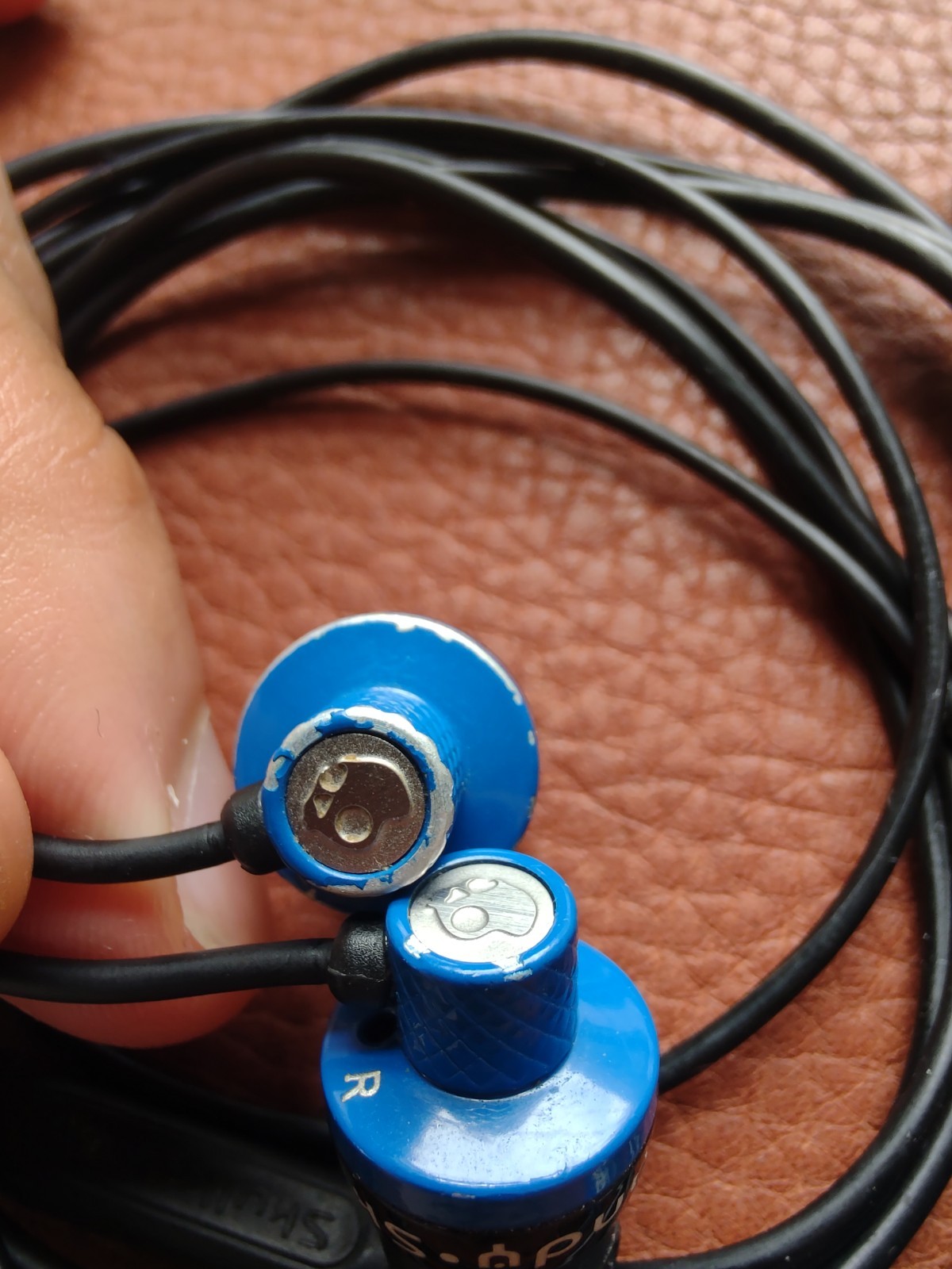 Skullcandy Titan Wired In-Ear Earbuds Blue/Black 3.5mm Jack (Non-microphone)