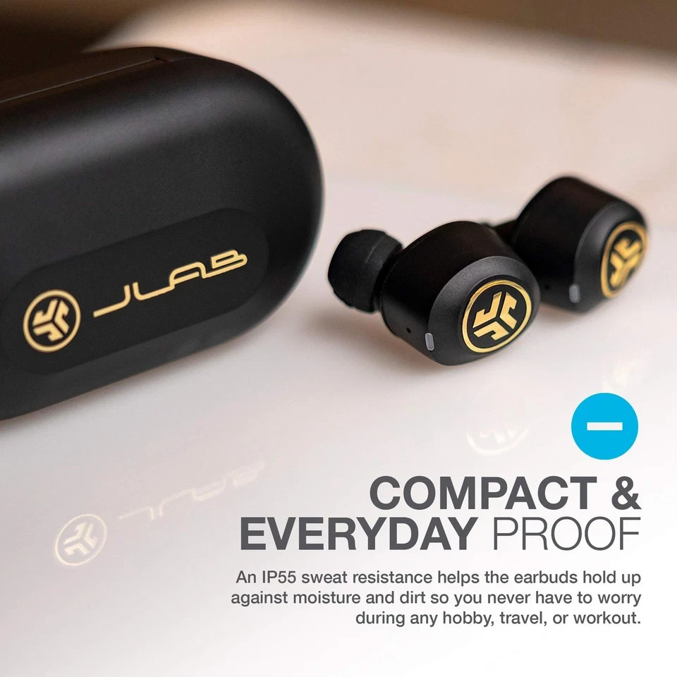 ⚡SHIPS SAME DAY⚡ JLab JBuds Air Icon True Wireless Bluetooth Earbuds [Excellent]