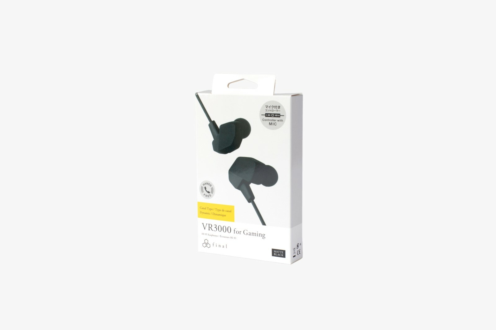 FINAL AUDIO VR3000 Earphones Headphones Earbuds with Mic for VR Gaming open box
