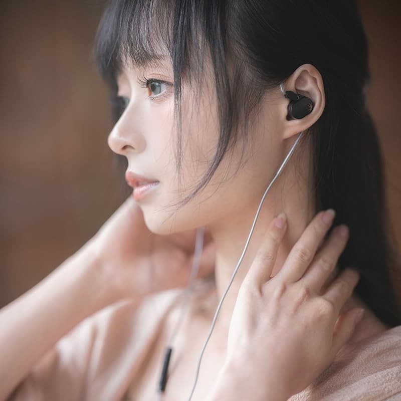 Elegant Black CHU II DSP USB-C In-Ear Monitors with Leather Case & Accessories