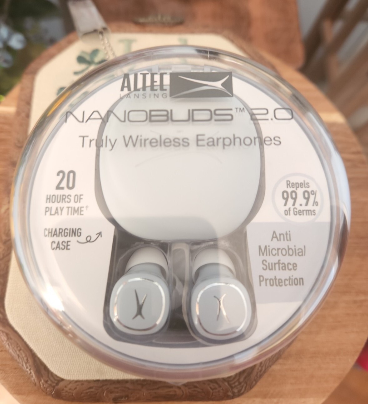 Altec Lansing NanoBuds 2.0 Truly Wireless In-Ear Earbuds – Ice Blue