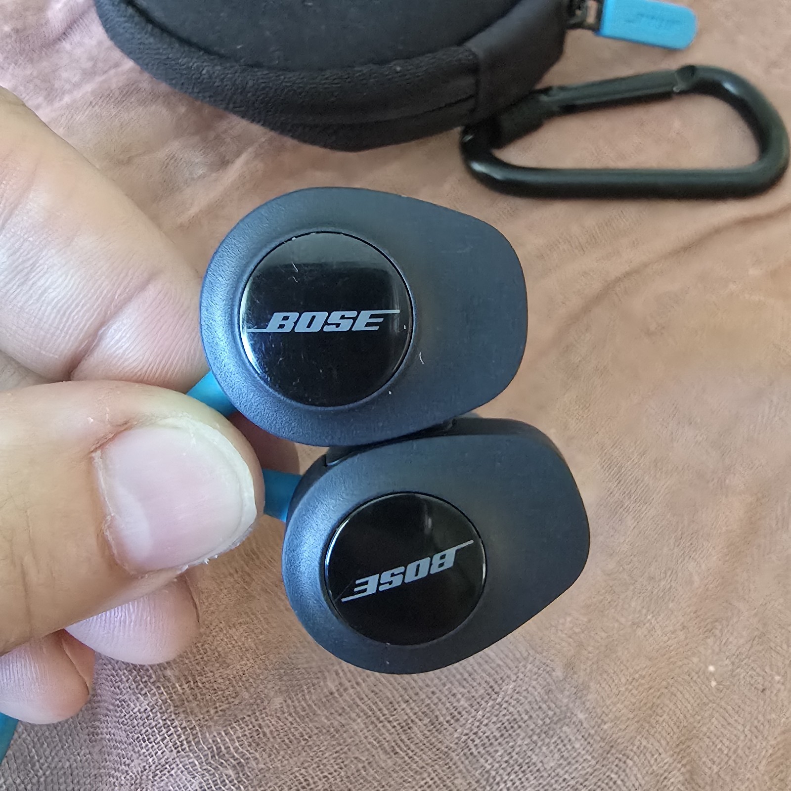 Bose SoundSport Wireless Bluetooth Earbuds Sport Headphones w/ Case Tested. Aqua